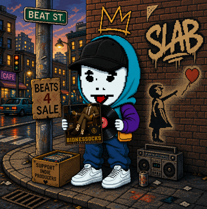 slabofmisuse holding a record on Beat Street